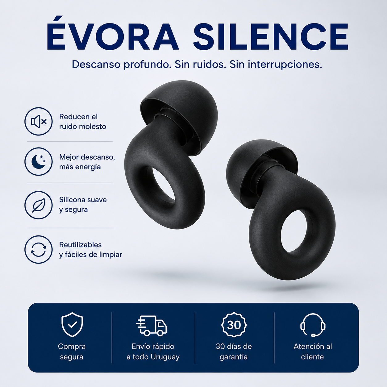 Silencio total. Tu descanso, sin excusas.
